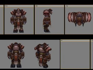 armor set - cowman 02 3D Model