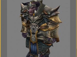 armor set - cowman 06 3D मॉडल