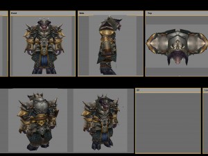 armor set - cowman 06 3D मॉडल