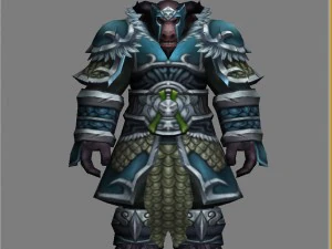 armor set - cow 08 3D Model