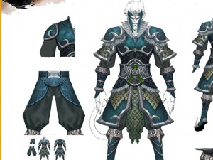 armor set - cow 08 3D Model