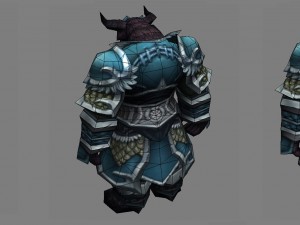 armor set - cow 08 Model 3D