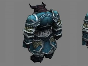 armor set - cow 08 3D Model