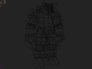 armor set - cow 08 Model 3D
