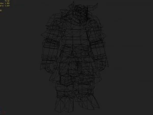 armor set - cow 08 3D Model