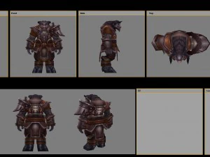 armor set - cowman 09 3D Model