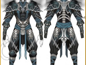 armor set - cowman 11 3D Model