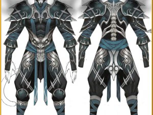 armor set - cowman 11 3D Model