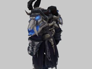 cow devil - skull set 3D Model