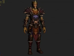 가죽옷 - 원숭이 01 3D 모델