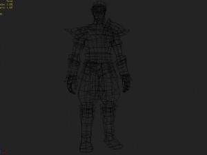 leather suit - monkey 04 3D Model