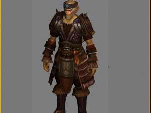 leather suit - monkey 05 3D Model