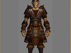 leather suit - monkey 05 3D Model