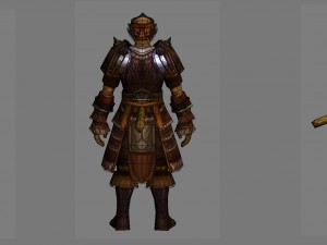leather suit - monkey 05 3D Model