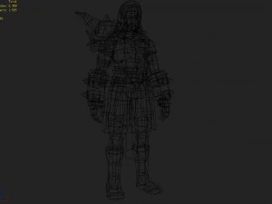 leather suit - monkey 06 3D Model