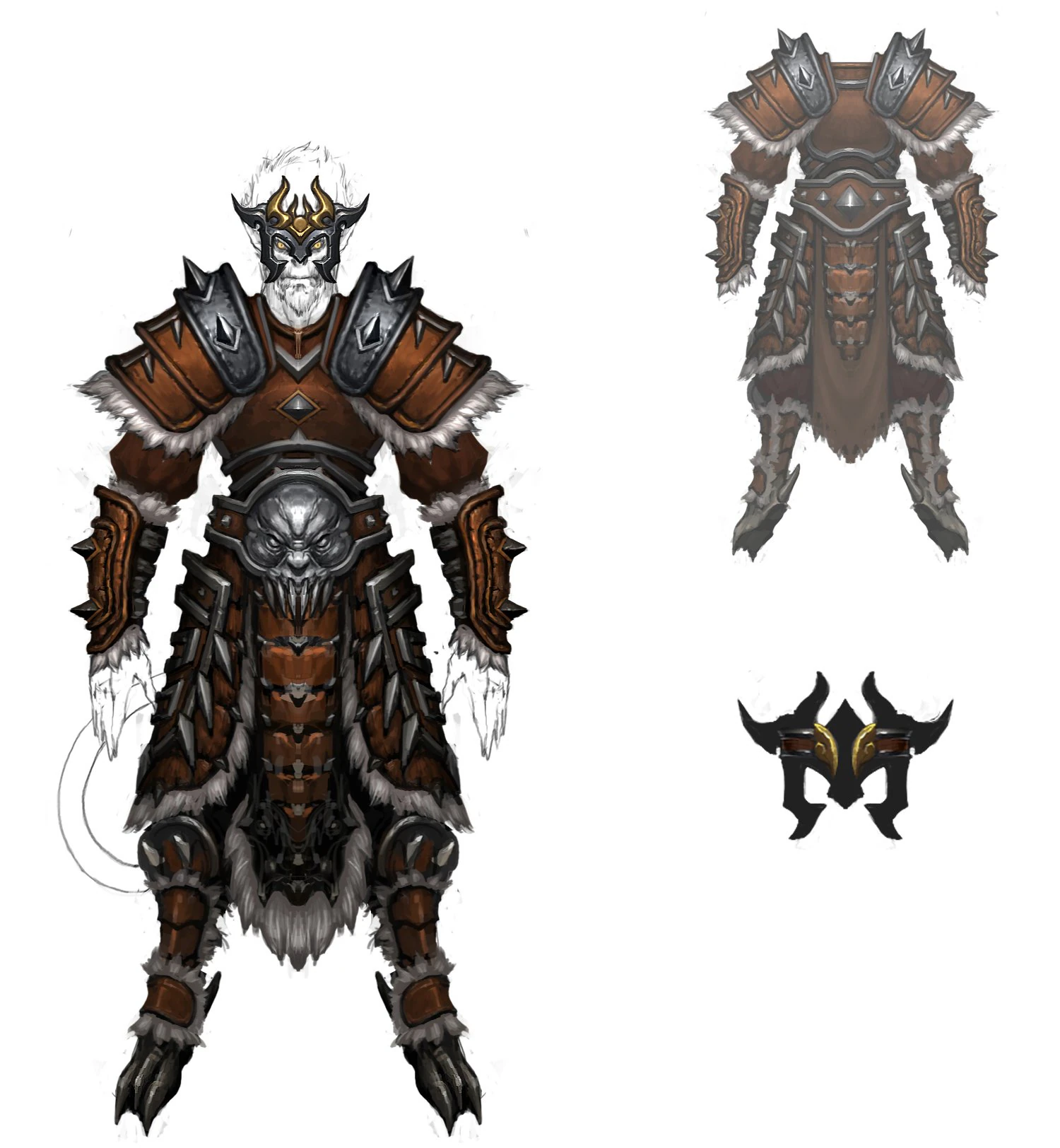 가죽옷 - 원숭이 08 3D 모델 .c4d .max .obj .3ds .fbx .stl .blend 