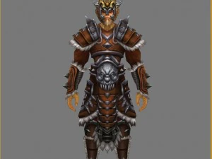 가죽옷 - 원숭이 08 3D 모델