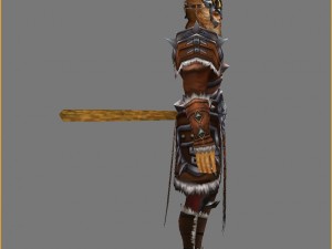 leather suit - monkey 08 3D Model