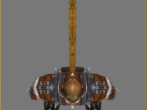 가죽옷 - 원숭이 08 3D 모델