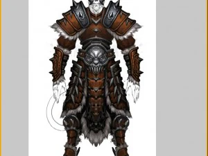 가죽옷 - 원숭이 08 3D 모델