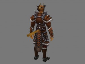 leather suit - monkey 08 3D Model