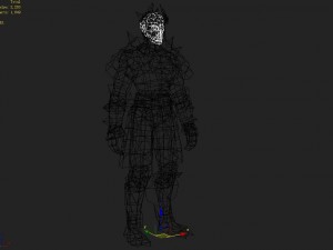 leather suit - monkey 08 3D Model
