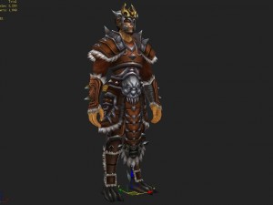 leather suit - monkey 08 3D Model