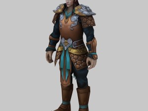 leather suit - male 01 Model 3D