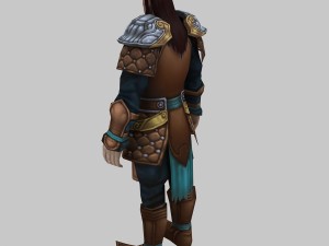 leather suit - male 01 Model 3D