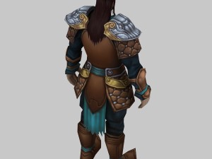 leather suit - male 01 Model 3D