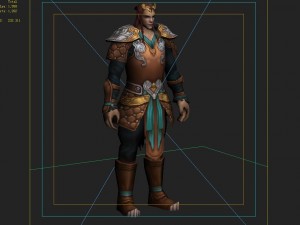 leather suit - male 01 Model 3D