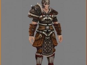 leather suit - male 02 Model 3D