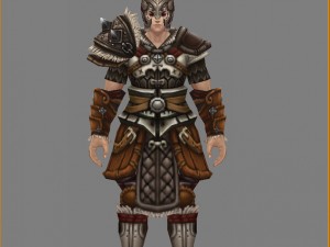 leather suit - male 02 Model 3D