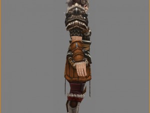 leather suit - male 02 Model 3D