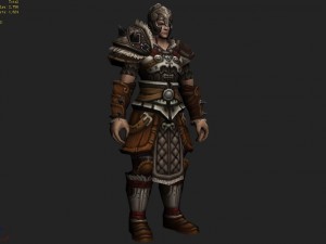leather suit - male 02 Model 3D