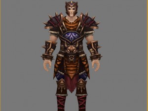 leather suit - male 03 Model 3D