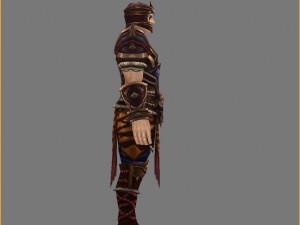 leather suit - male 03 Model 3D