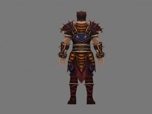 leather suit - male 03 Model 3D
