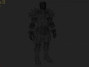 leather suit - male 03 Model 3D