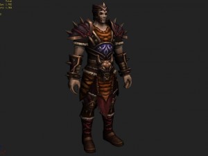 leather suit - male 03 Model 3D