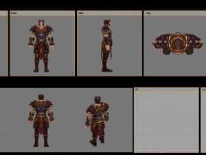 leather suit - male 03 Model 3D