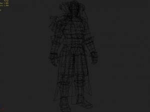 leather suit - male 04 3D Model