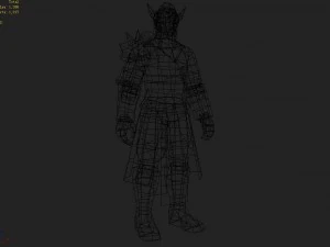 leather suit - male 05 3D Model