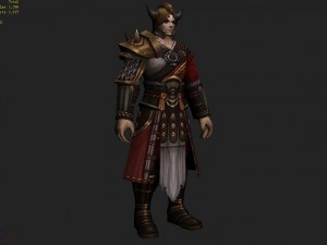 leather suit - male 05 Modello 3D