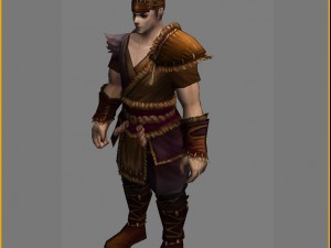 leather suit - male 06 3D Модель