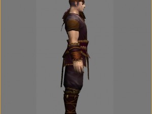 leather suit - male 06 3D Модель