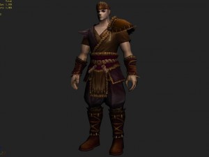 leather suit - male 06 3D Модель