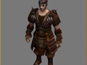 leather suit - male 07 3D Model