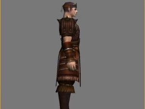 leather suit - male 07 3D Model