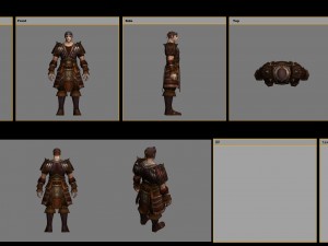 leather suit - male 07 3D Model